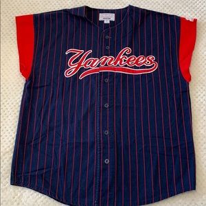 STARTER GENUINE YANKEE Vest Shirt MENS Sz L Blue